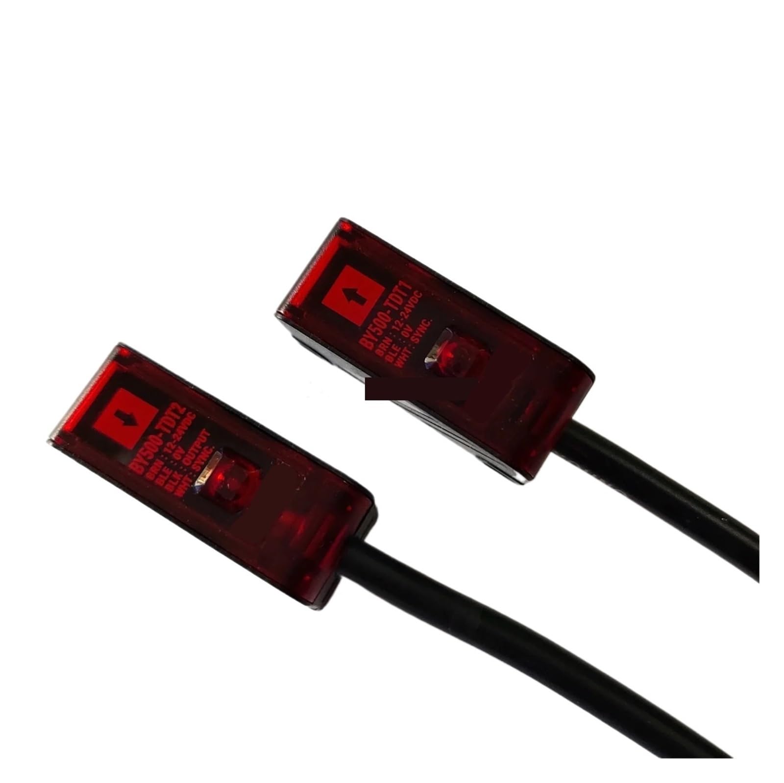 BRODEFUP 1set BY500-TDT1 BY500-TDT2 Photoelectric Switch Sensor