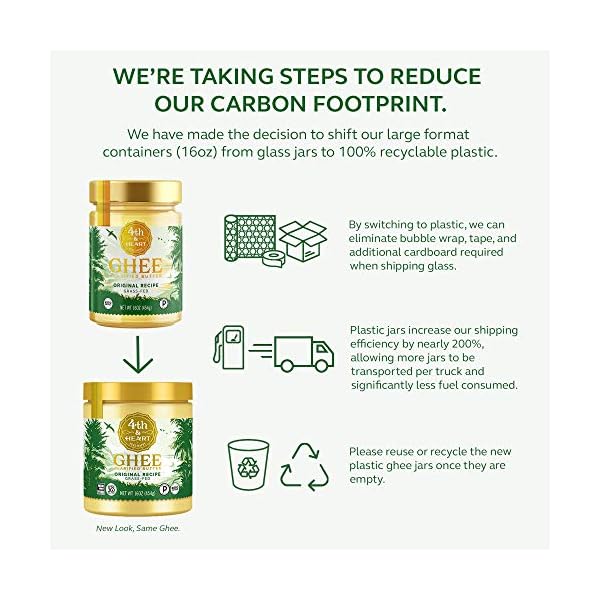 4th-Heart-Original-Grass-Fed-Ghee-Keto-Pasture-Raised-Non-GMO-Lactose-Free-Certified-Paleo-16-Ounce 4th & Heart Original Grass-Fed Ghee, 16 Ounce, Keto, Pasture Raised, Non-GMO, Lactose and Casein Free, Certified Paleo