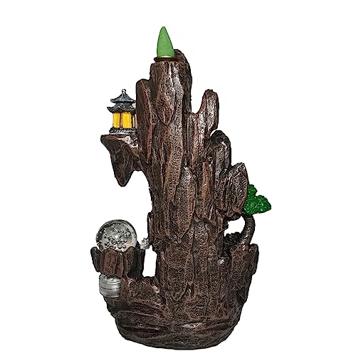Semli Backflow Incense Holder Waterfall Incense Burner Home Decor Aromatherapy Ornament Incense Cones With Backflow Incense Cones Free (Yuanbao) #TOP4