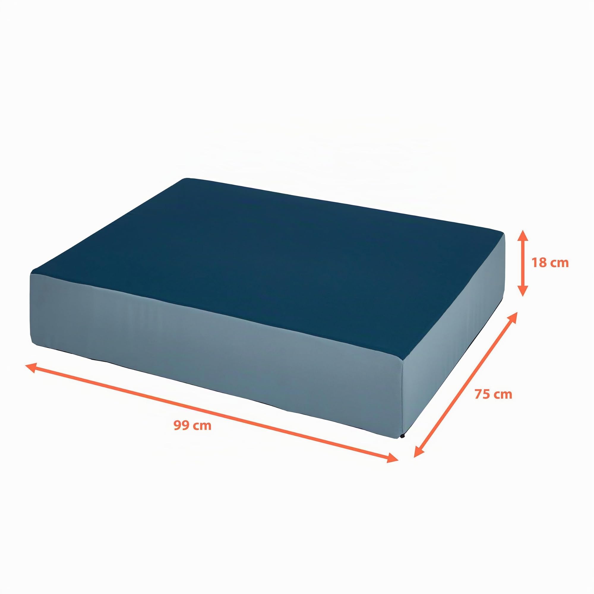 Tapis de jeu matelas sauteur 99 x 75 x 18 cm bleu rose pour enfants 3-40 kg