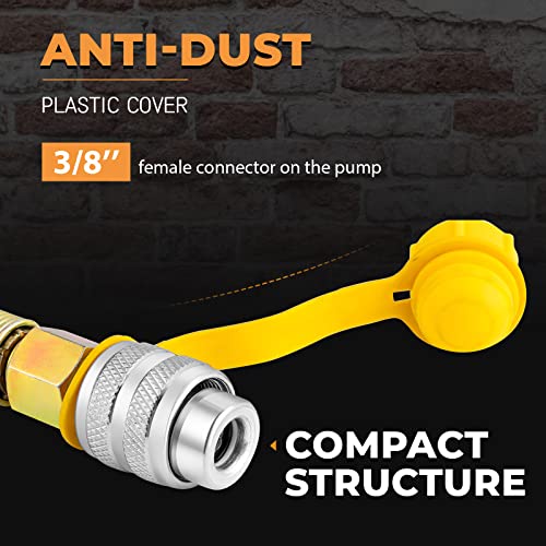 Image of Newhai CP-700 Hydraulic Porta Power Pump, 10000psi Hand Operated Lifting | 3 /8 inch Connector, Split‑Type Hydraulic Tools for Puller, Jack, Pipe Bender, Split Cylinders Ram, Industry and Home Construction