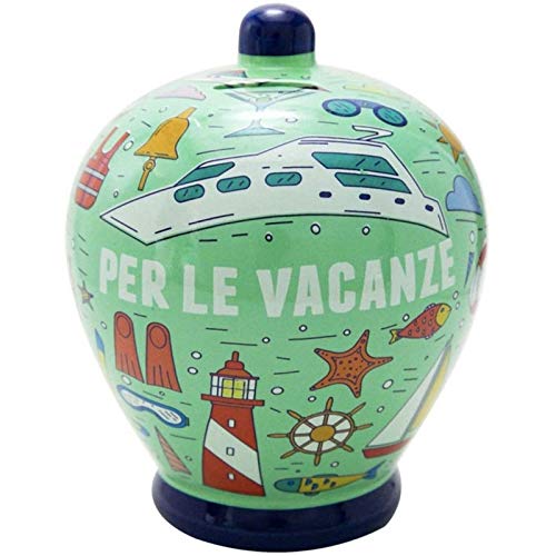 SALVADANAIO terracotta "PER LE VACANZE"