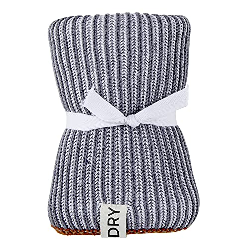 Paño de cocina gris de algodón absorbente Santa Barbara Design Studio 24x15.5 2
