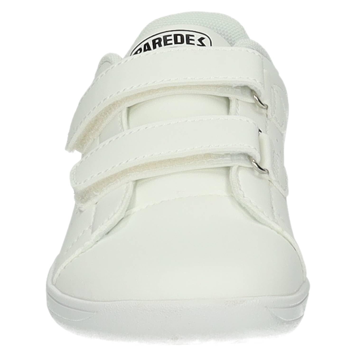 Paredes DC26710 Zapatillas Barefoot DC26710 niño, Paredes Blancas con Cinta Adhesiva y Suela Flexible y Ligera NIÑO Deportivos