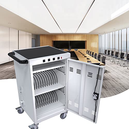 Leavader Mobile Charging Carts for Tablets Laptops with Extra 4