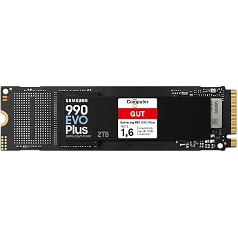Samsung 990 EVO Plus NVMe M.2 SSD 2TB, PCIe 4.0 x4 / PCIe 5.0 x2, NVMe 2.0 (2280), 7250MB / s Read, 6300MB / s Write, Internal SS