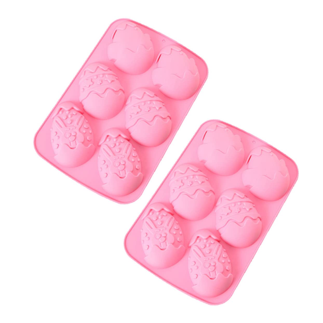 Ciieeo 3 Sätze Backwerkzeug Schokoladenform Kuchen Backform Kuchenbackform Backform Für Kuchen Würfel Kuchenformen Zum Backen Silikonform Ostern Kuchenform Für Ostereier Rosa 2 Stück * 3