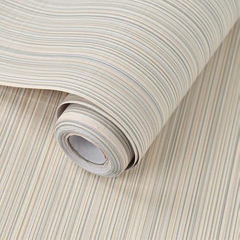 Naphite Grasscloth Peel and Stick Wallpaper Textured Self-Adhesive Wallpaper Neutral Fabric Contact Paper for Cabinets Drawers Furniture Linen Removable Wallpaper for Bedroom Wall Decor 15.7"×197" Cover