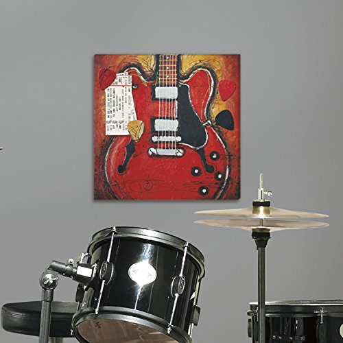 Toile pour guitare RoomMates CNV8096SQ de 34,9 x 34,9 cm pour decoration murale