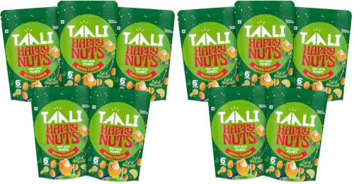 Image of Taali Crispy Coated Peanuts | 140 gm (Pack of 10) | Nimboo Pudina | Healthy Tasty Snacks | 100% Veg., Gluten Free, No Cholesterol, No Trans-Fat