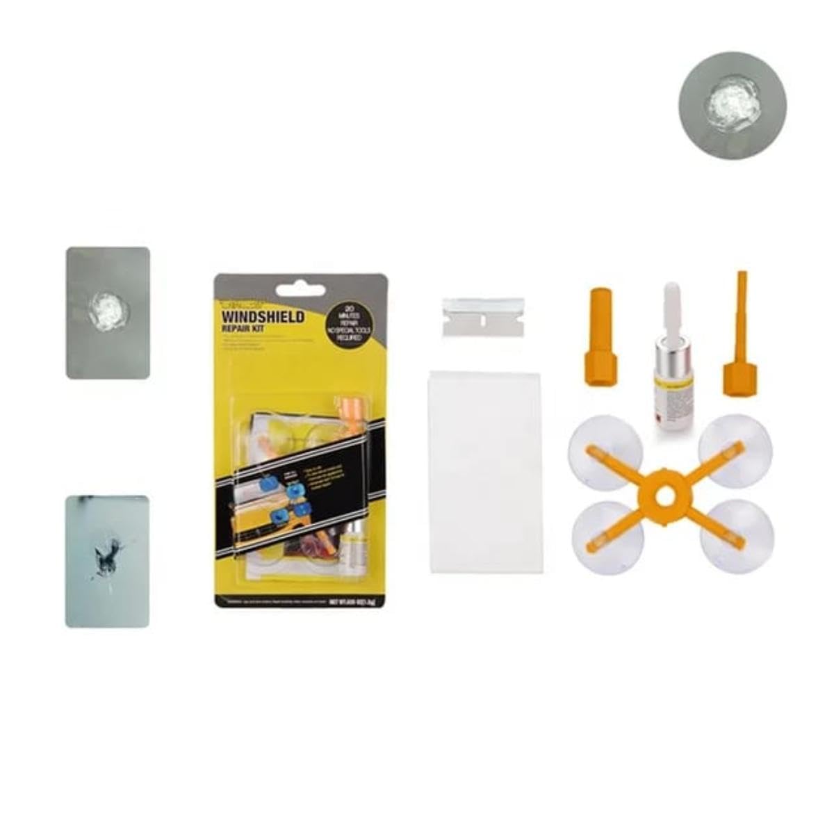 Windshield Repair Kit, Includes Tools, and Scratch Removal Liquid Wind Screen Protector Kit for Car Professional Car Vehicle Glass Repair Windshield Quick Repair Agent Tools Kit Auto Windshield