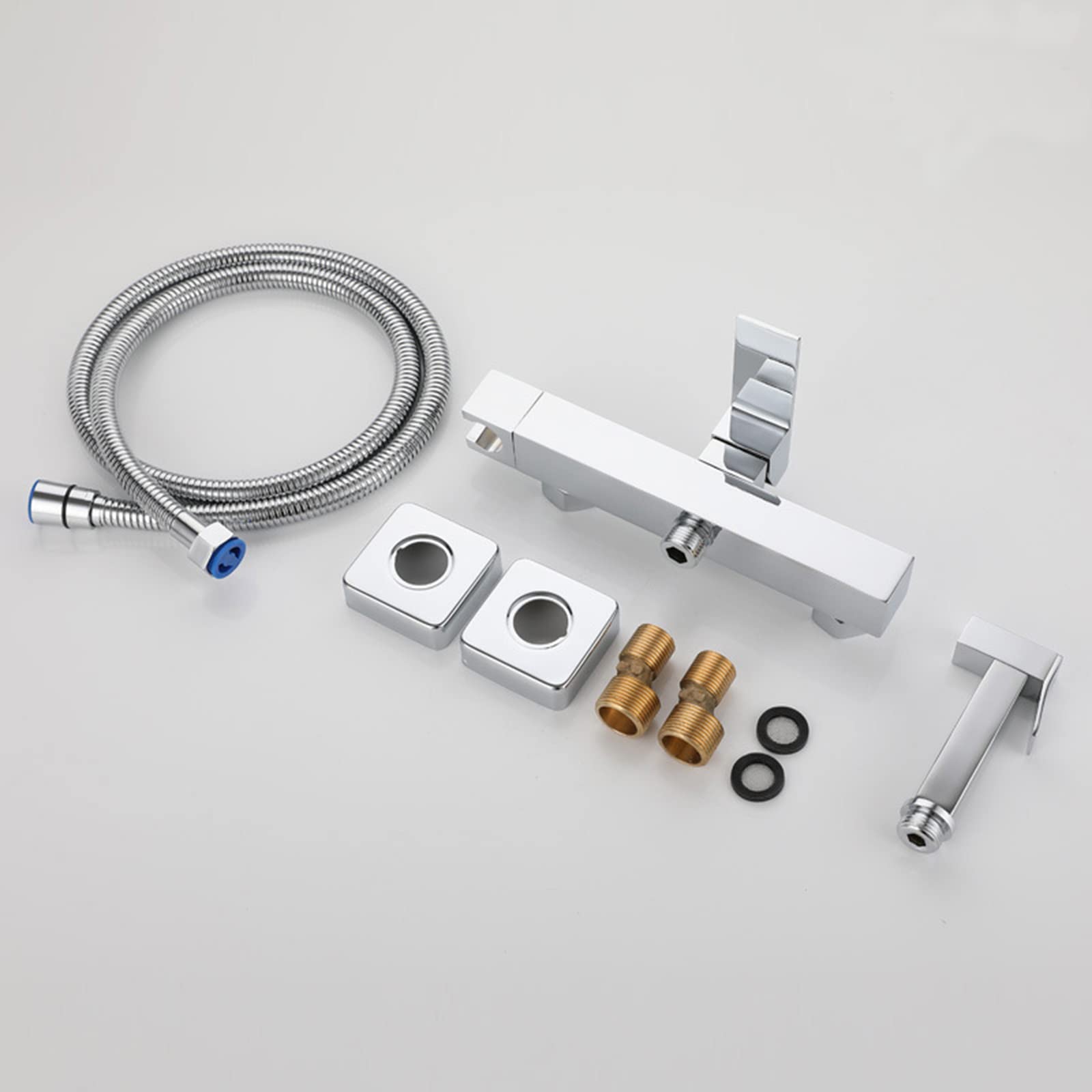 Wall Mounted Bidet Sprayer Kit for Toilet Chrome Bidet Attachment Faucet Sprayer Kit for Toilet Single Handle — view 4