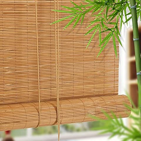 GeYao Bamboo Curtain Bamboo Roller Blind, Sun Protection Bamboo Roller Blind Roman Blind, Retro Window Privacy Blinds, Shading/Sun Protection/Ventilation (Size : 50x80cm/20x32in) Cover