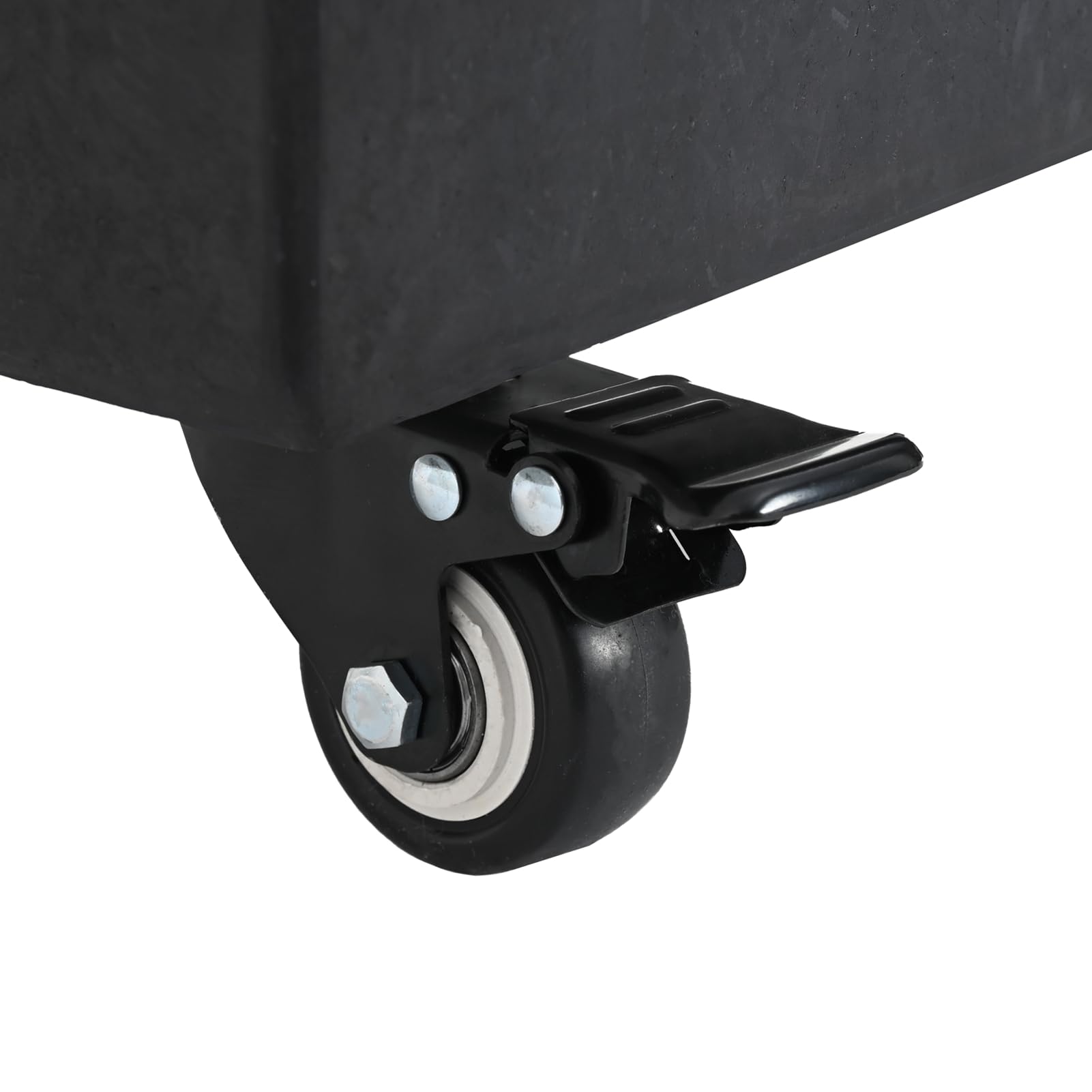 Pied de parasol pivotant pour barres de Ø 38/48 mm - Granit noir - 25 kg - Rectangulaire - Pour terrasse, café, piscine