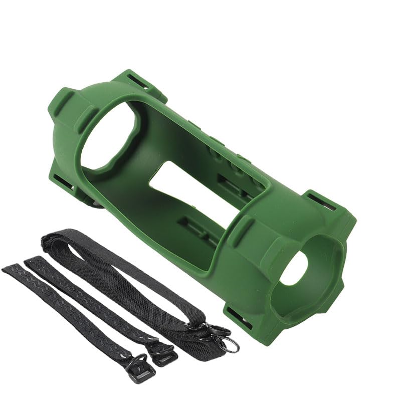 ZLiT Flip 7 Silicone Cover,Protective Travel Carrying Silicone Case Cover for JBL FLIP 7 Portable Speaker with Shoulder Strap (Green)