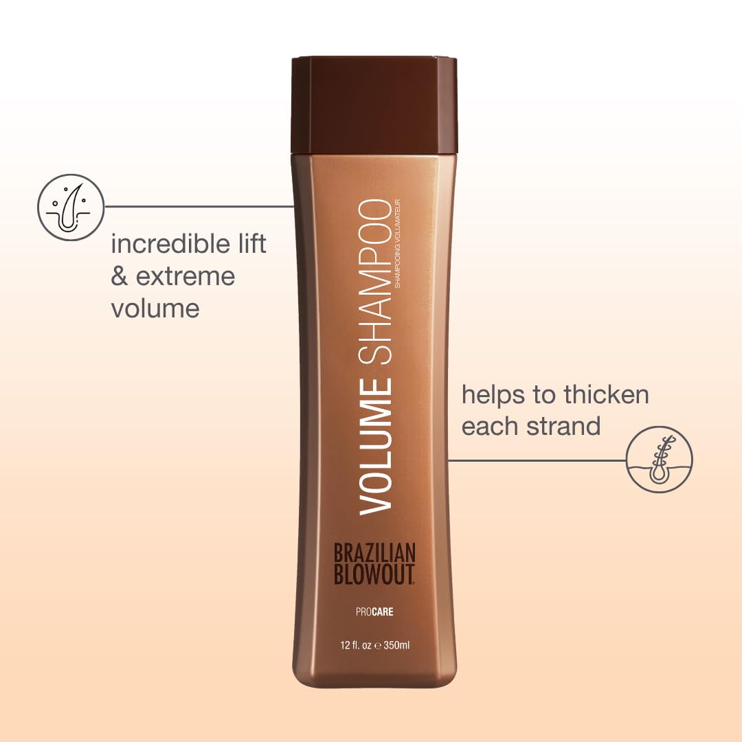 Brazilian Blowout Volume Shampoo, 12 Fl Oz (Pack of 1)