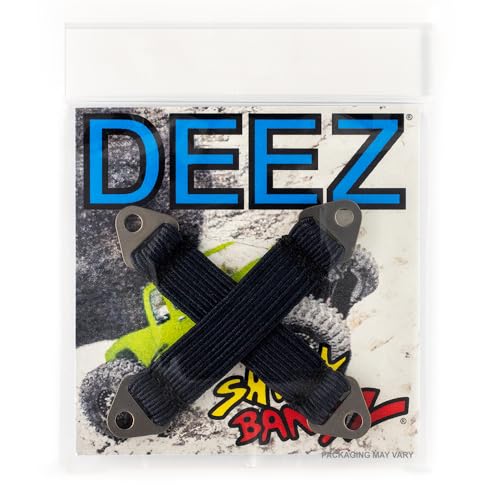 DEEZ Shock BANDZ: High-Performance Shock Bands for RC Cars & Vehicles, 2-Pack, RC Shock Absorbers for Crawlers, Improve Climbing & Control (Navy/Black - 90MM, METALZ)