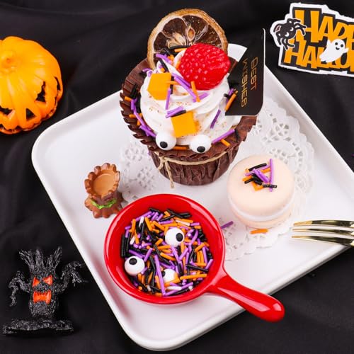 Image of Halloween Sprinkles, Candy Eyes with Jimmies Mix for Cake Decorating