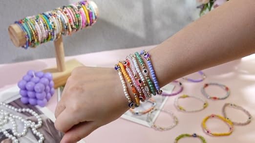 Amazon.com: Jexine 96 Evil Eye Bracelets Bulk Virgin Mary San