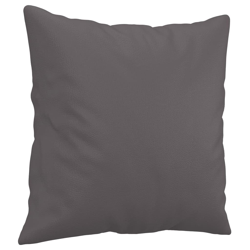 Ensemble de canapé 3 pièces avec tabouret et coussin en simili