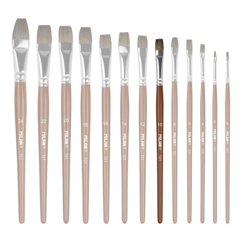 Bag with Hanger School Brush Flat Series 121 N 10 MILAN, 0412110P, Wood, nº 10 - Image 3