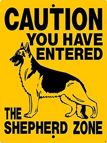 German Shepherd The Shepherd Zone 9"x12" Aluminum Sign