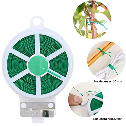 EXALT® Premium Plant Twist Tie - 50 Meters, 0.45mm Diameter - Ideal for Gardening, Plant Support, and Organization