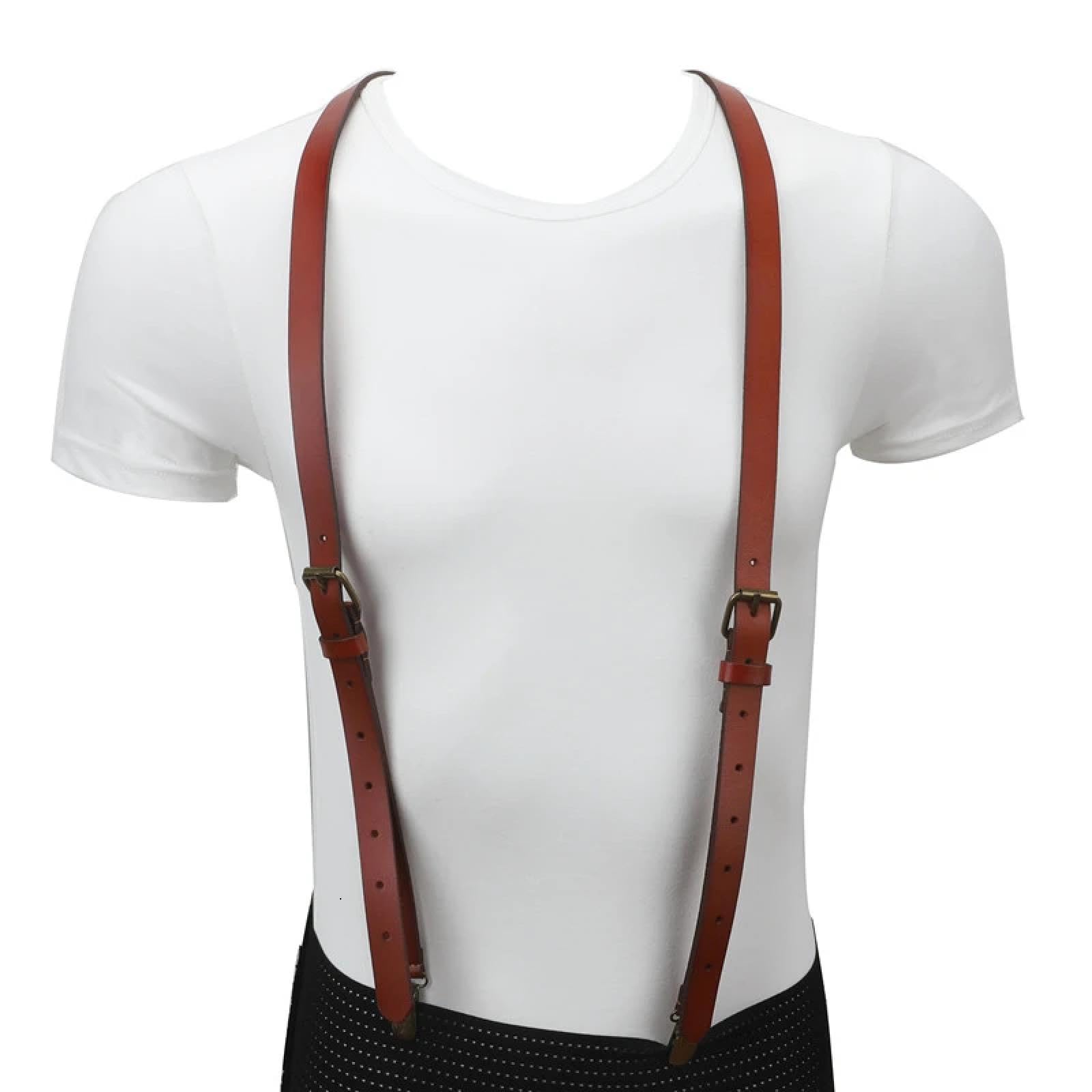 Hosenträger Suspender Herren-Hosenträger Im Vintage-Stil Verstellbare Hosenträger Bronzefarbene Hosenträger