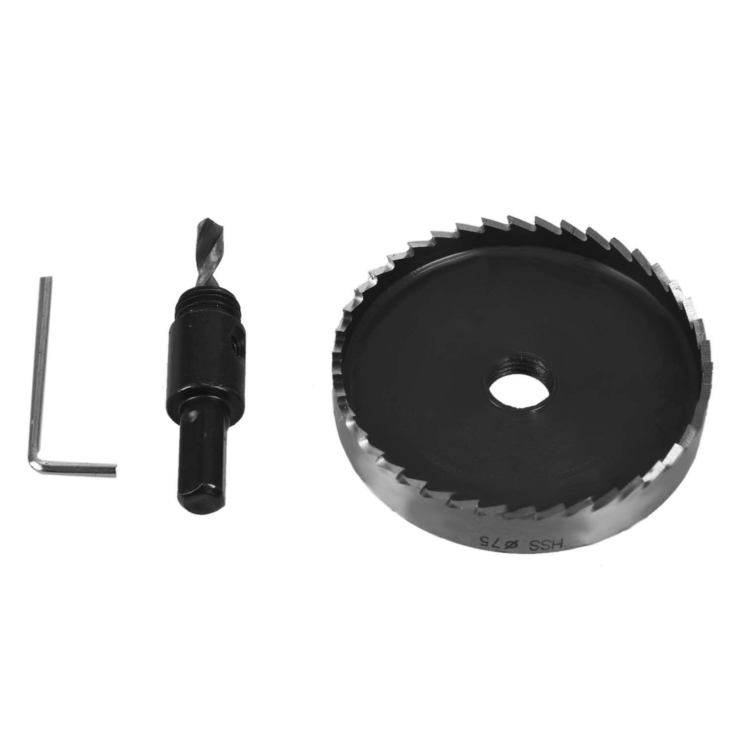 Littimoon 75mm Pro Hole Saw Tooth Steel Holesaw Drill Bit Cutter Tool for Metal Wood Alloy