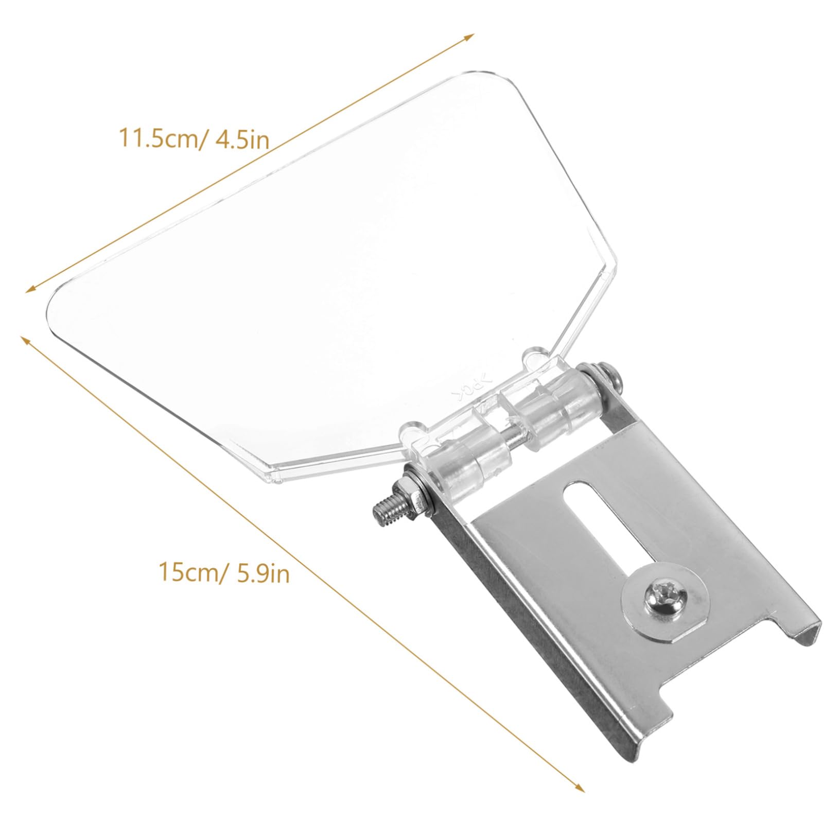 NULYLU Bench Grinder Safety Shield 2pcs Thickened Stainless Steel Grinder Shields Fit Machines