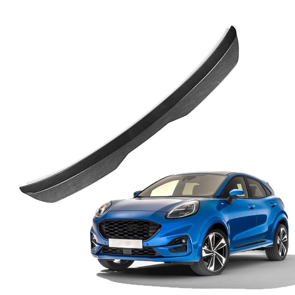 Auto Spoiler posteriori per Fo-rd Puma ST-Line 2019 2020 2021 2022 2023 Nastro Installare Adesivo,ABS Alettone Tetto Posteriore Tuning Ala Styling Accessori,B/Carbon Fiber