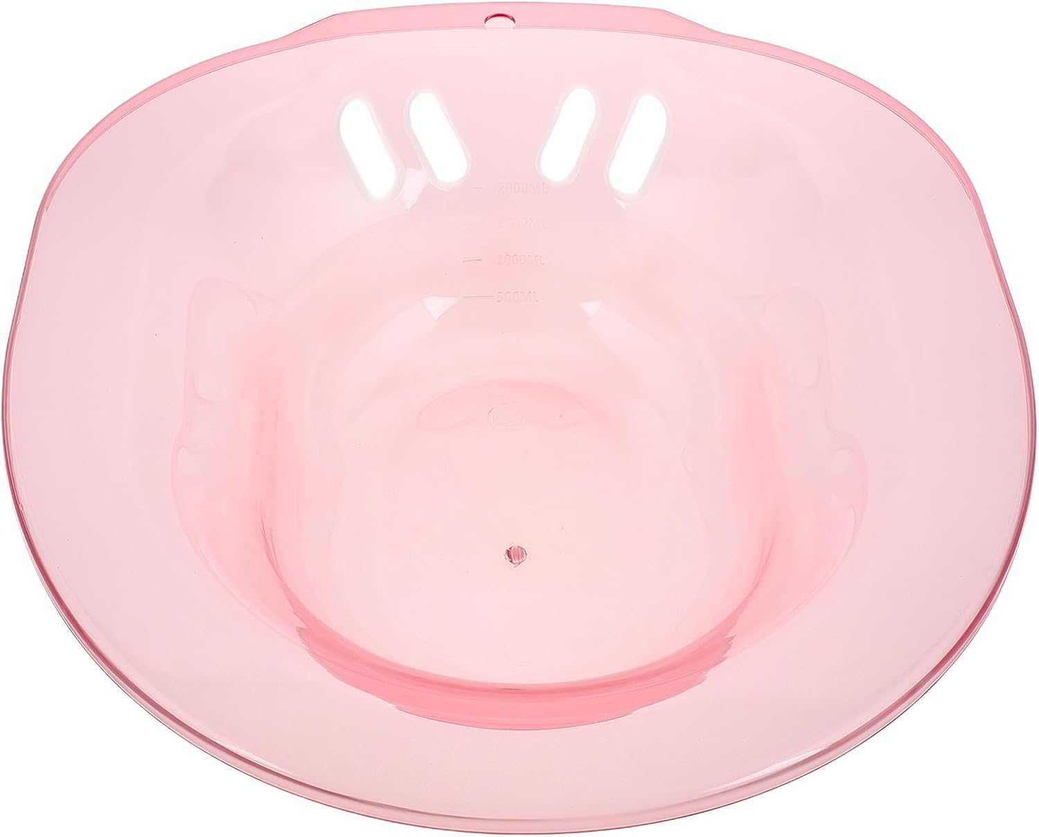 Ergonomically Designed Sitz Bath for Toilet Seat, Pink Plastic Basin for Postpartum Care and Steaming, Comfortable and Simple to Use, for Women and Hospitals