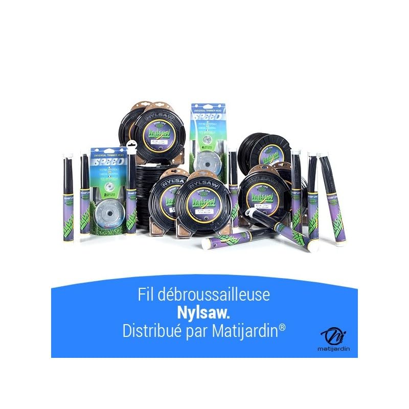 Matijardin Nylsaw - Hilo de nailon con muescas (4,5 mm x 16 m)