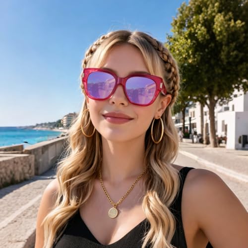 Image of HAOLOTA Polarized Fit Over Glasses Sunglasses for Women UV Protection