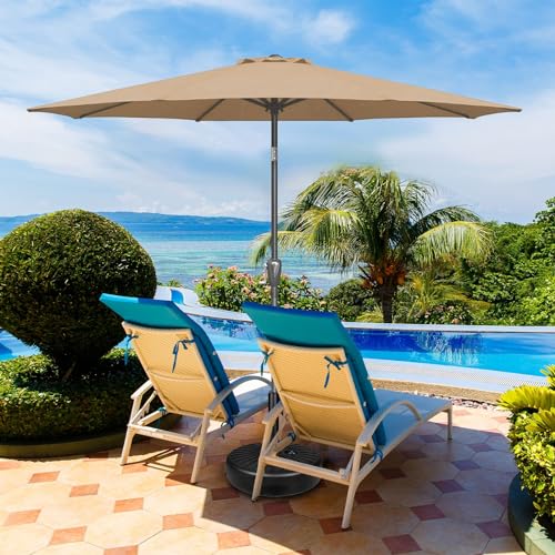 Simple Deluxe LGBRLA9TAN-Z 9Ft Outdoor Patio Umbrella Table Market Umbrella thumb #6