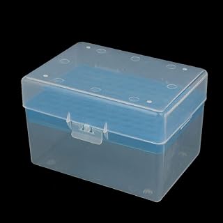 New Lon0167 1ML 100-Well Featured Centrifuge Tube Holder reliable efficacy Rack Storage Box Case Blue Clear(id:ee9 a6 b3 f99)