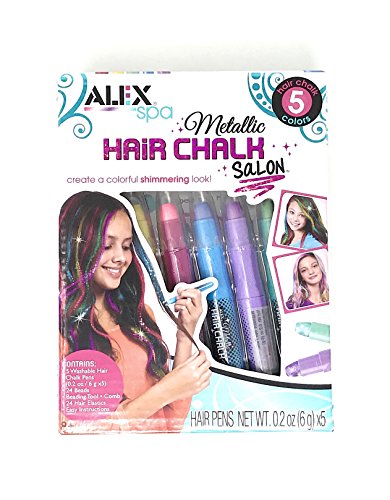 Alex Spa Metallic Hair Chalk Salon With 5 Colors