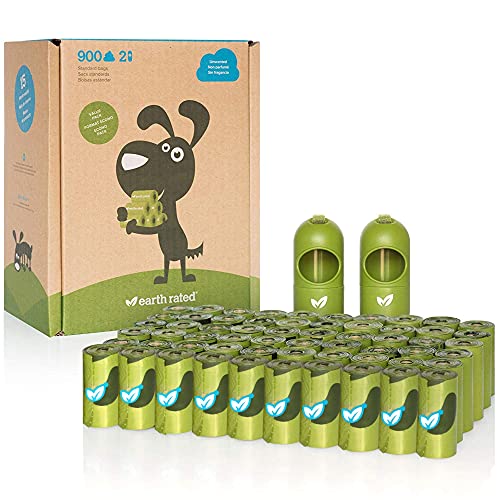 Earth Rated Dog Poo Bags Bulk 900 Pack - Extra Thick Poop Bags For Dogs With 2 Leash Dispensers | Measure 22x33cm & Dog Poo Bags - 270 Extra Thick Poop Bags For Dogs | Measures 22x33cm - Image 3