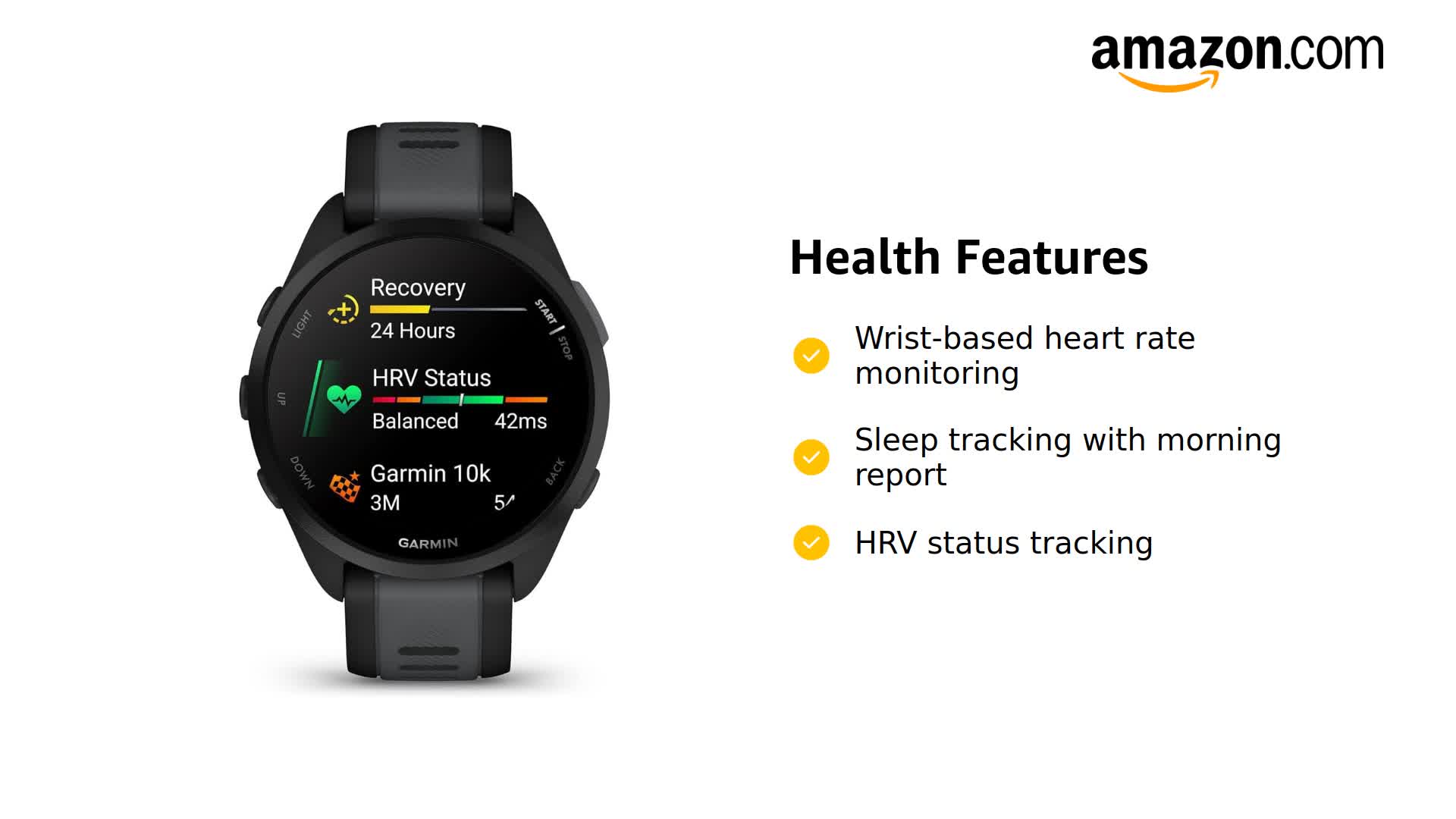 Amazon.com: Garmin 010-02863-30 Forerunner 165 Music Smart Sport