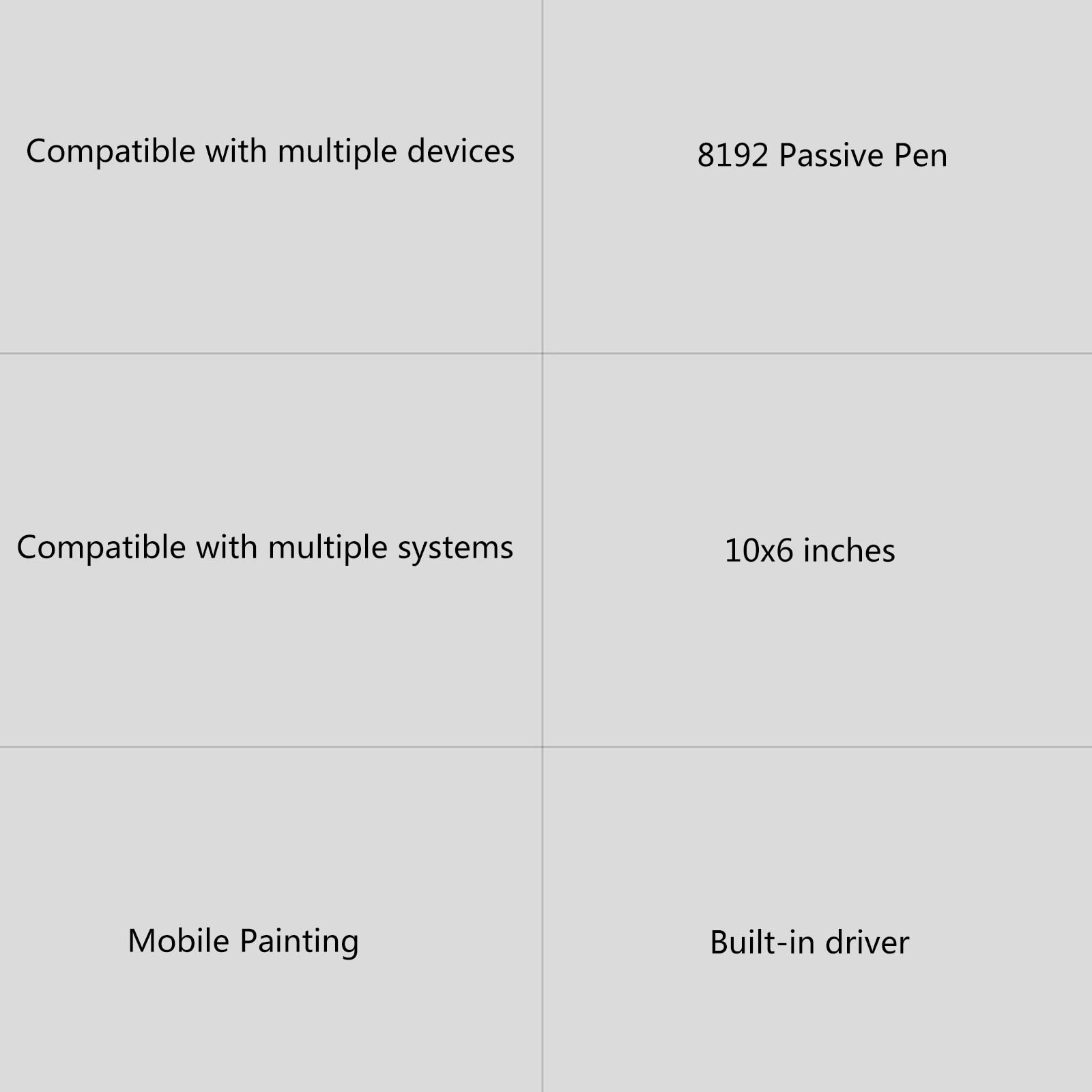 WUURAA Tableta digital de 10 x 6 pulgadas, tableta gráfica para dibujar, lápiz digital, tableta, teléfono, tableta de dibujo para teléfono, computadora, tableta digital para dibujar y jugar