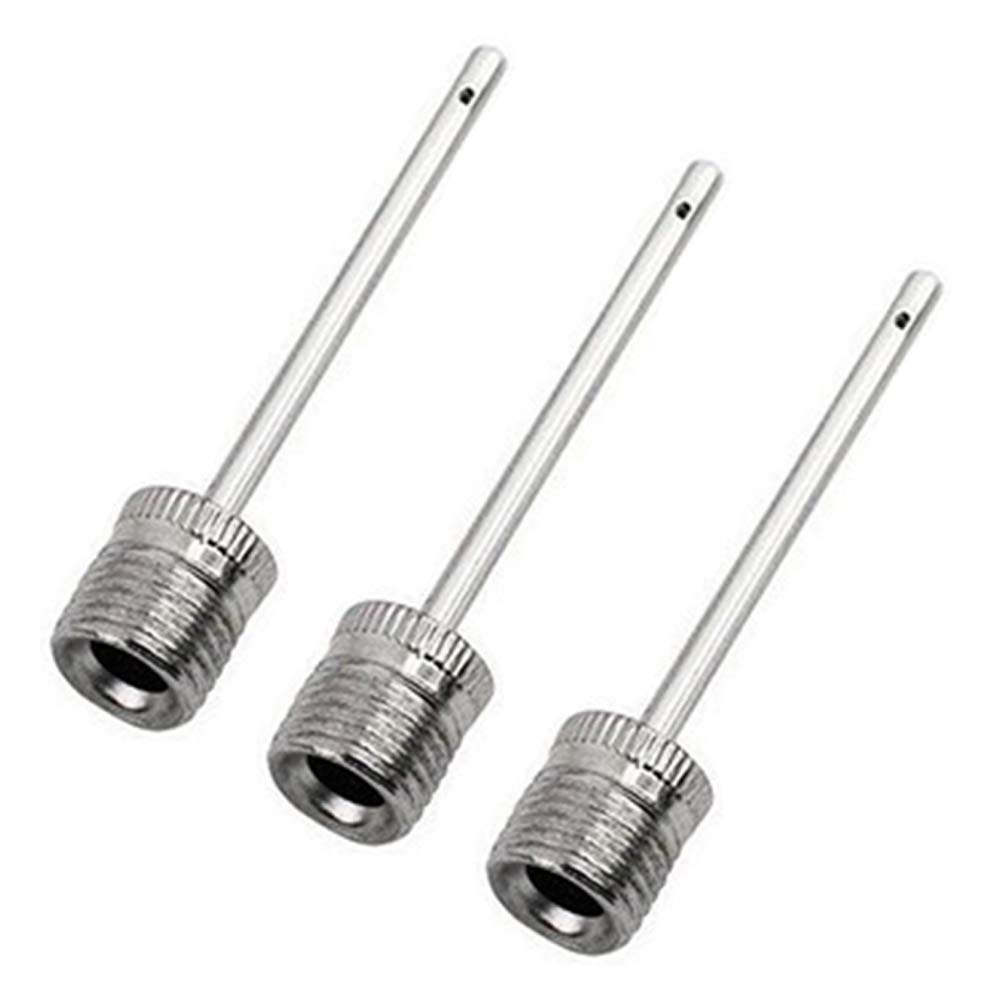 Aguja de bomba de bola infladora de acero inoxidable para inflar pelotas deportivas, fútbol, baloncesto, fútbol, rugby, netball, voleibol, balonmano, pelotas de waterpolo