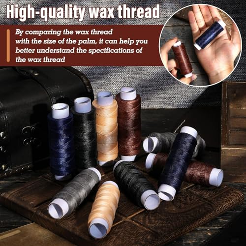 54 Yards 0.55mm Round Waxed Thread