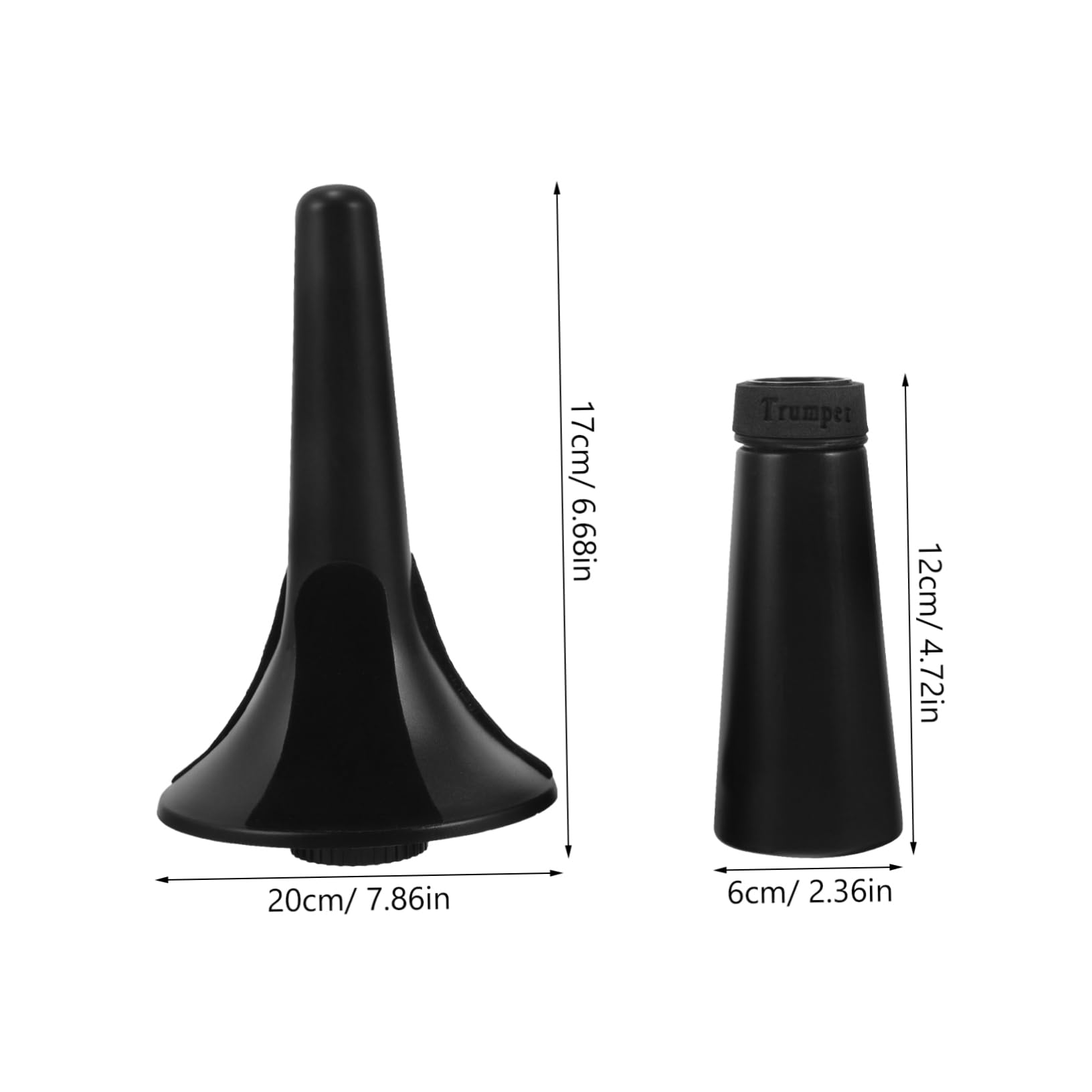 BESPORTBLE 1 Set Trumpet Stand Holder Durable Plastic Support for Displaying and Practicing Trumpets Includes Mute Stable Floor Rack for Musicians and Enthusiasts