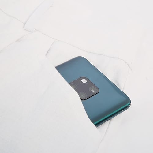 Miniatura 4 de Belle Poque Bermudas para mujer, cintura elástica, pantalones cortos de pierna ancha con bolsillos y cinturones