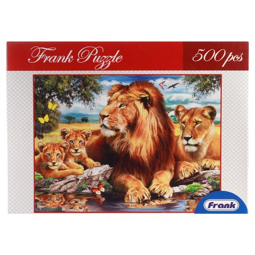 Image of Frank Lion Family 500 Piece Jigsaw Puzzle for Kids for Age 10+ and for Adults - Fun and Challenging Jigsaw Puzzle