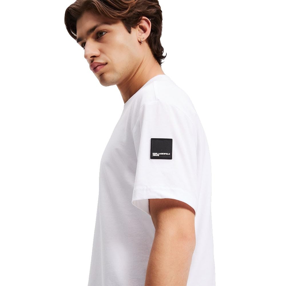 Karl Lagerfeld Jeans Hombre Regular Rubber Patch T-Shirt