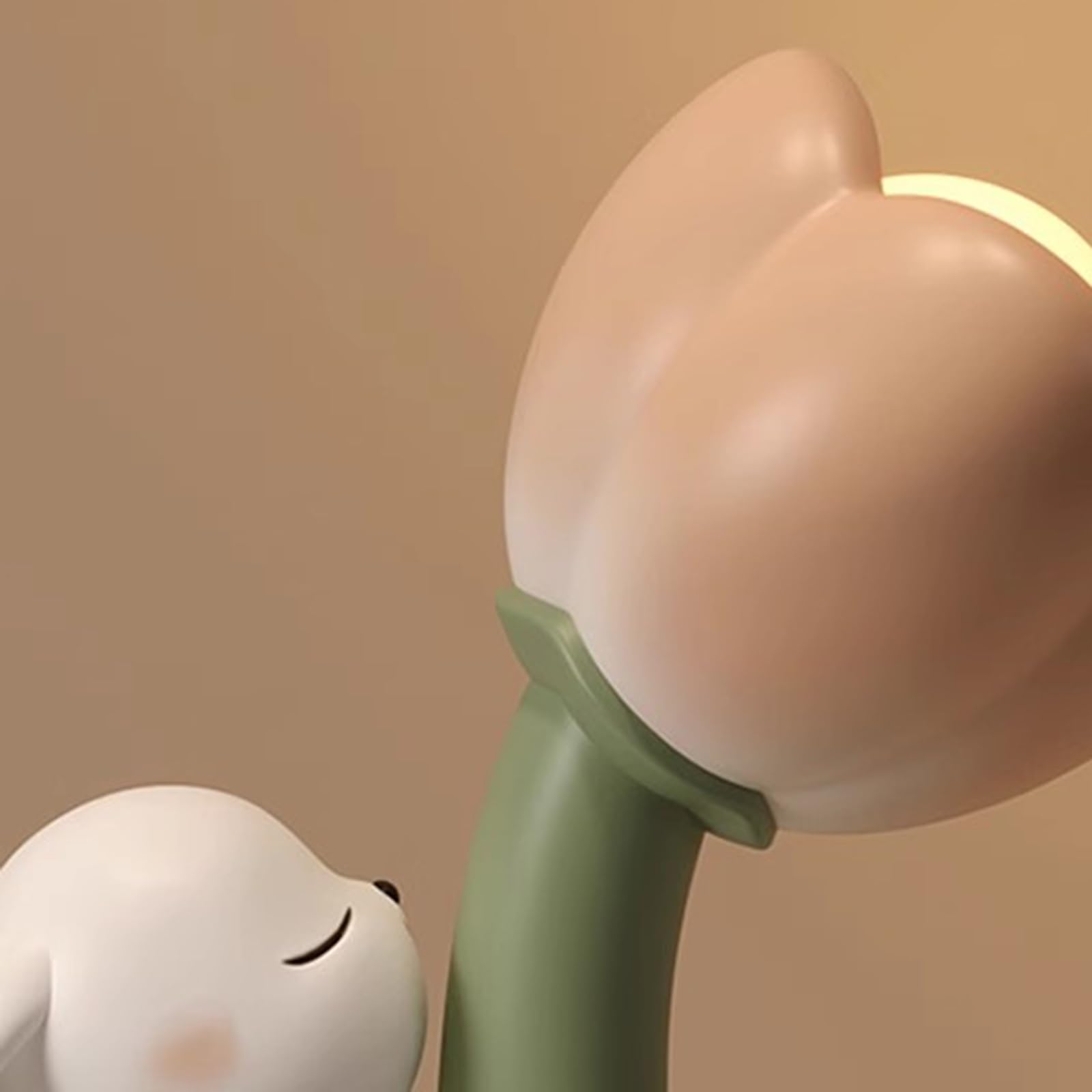 Lampka nocna Cute Bunny Lampka nocna Lampka nocna do pokoju dziecięcego Lampka nocna do sypialni Kwiatowa lampa stołowa Lampka do spania Wersja z wtyczką Lampka biurkowa