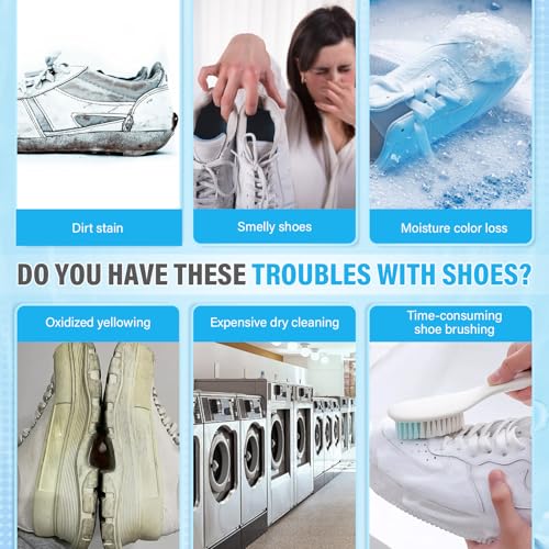 Ykdilyhh Shoe Cleaner,White Shoe Cleaner Kit,200Ml Sneaker Cleaner,Suede Shoe Cleaner,Shoe Cleaning Kit For Leather Shoes,Tennis Shoe thumb #1