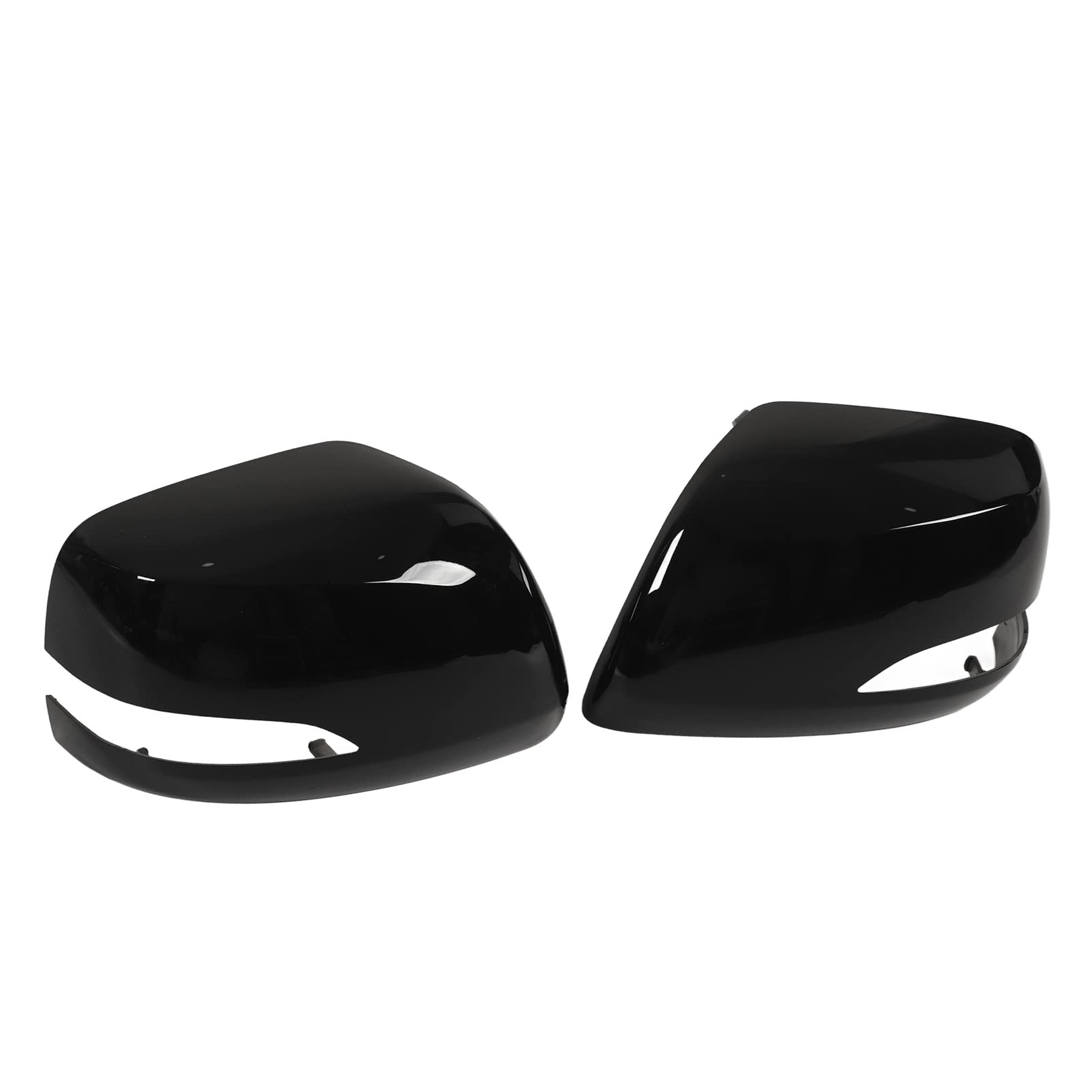 Dioche Wing Car ABS Lot de 2 Couvercles de Rétroviseur de Rechange pour LX570 2007-2010, Efficace pour les Rétroviseurs Latéraux, Installation Facile, Matériau ABS (BLACK)