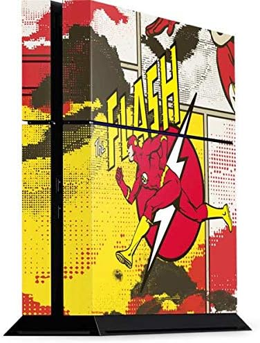 Skinit Decal Gaming Skin for PS4 Console - Officially Licensed Warner Bros Flash Block Pattern Design
